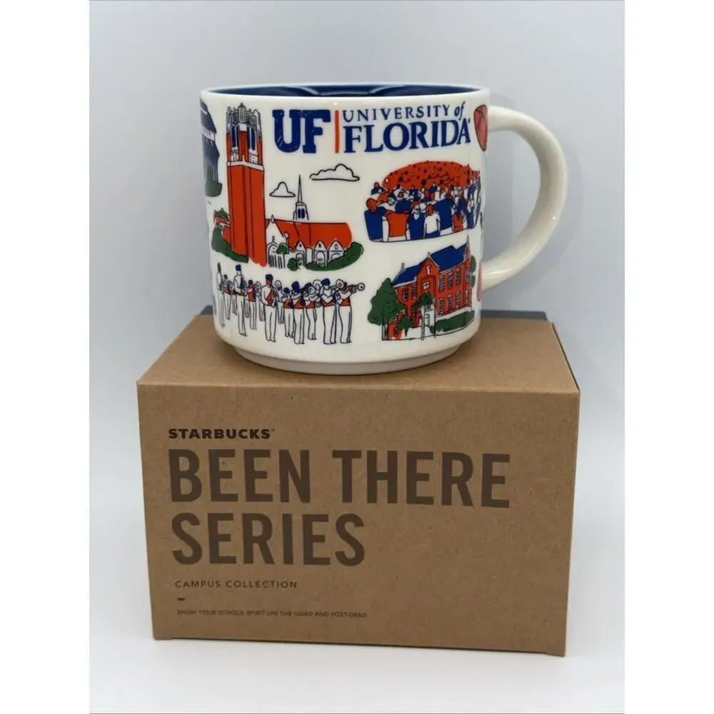 Starbucks UF University of Florida Gators Campus Been There Mug NEW IN BOX logo